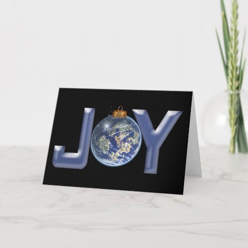 JOY Christmas World Holiday Card