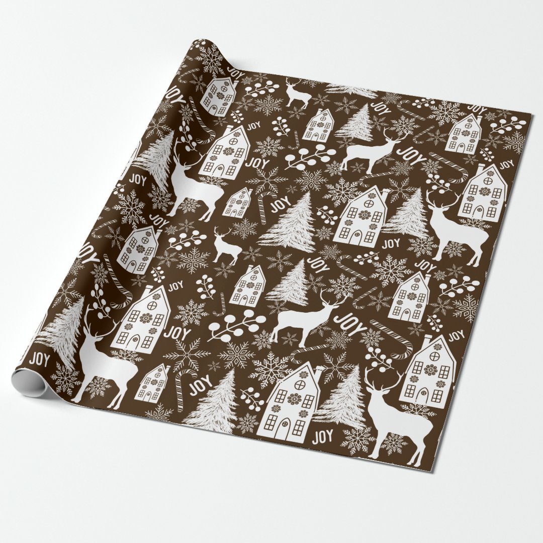 Joy Christmas Wrapping Paper Zazzle