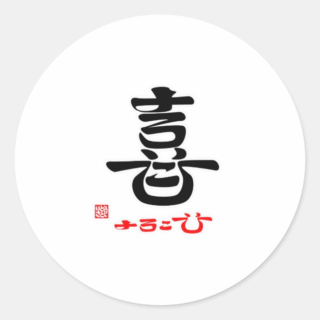 Joy Classic Round Sticker (Front)