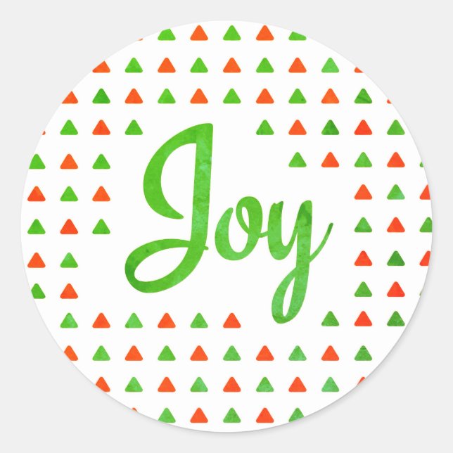 Joy Classic Round Sticker (Front)