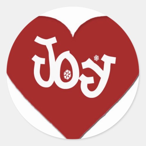 Joy Classic Round Sticker