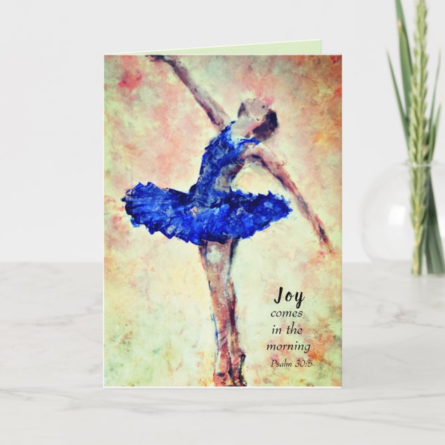 Joy Comes In the Morning scripture Card (Front)