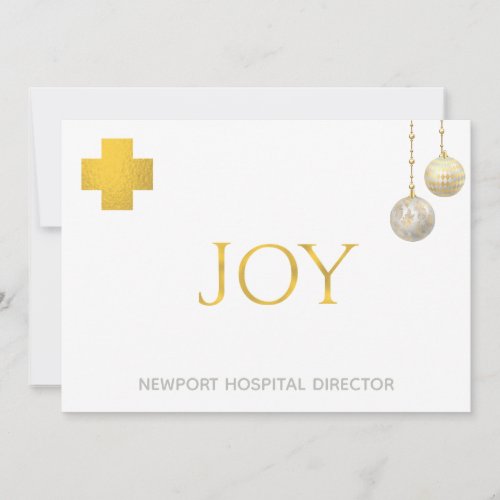  JOY Corporate Business Medical Holiday Card