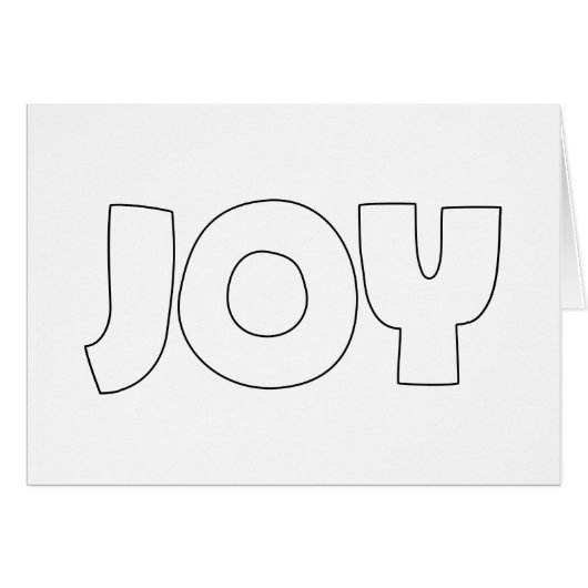 JOY (Create Your Own) - A7 (Landscape) Cards (Front Horizontal)