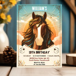 joy cute horse my little pony first 13th birthday invitation