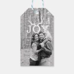 Joy Deer Antlers Holiday Christmas Any Color Back Gift Tags