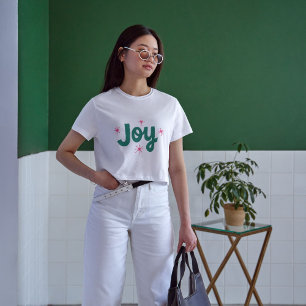 Joy Elegant text Christmas Pretty T-Shirt