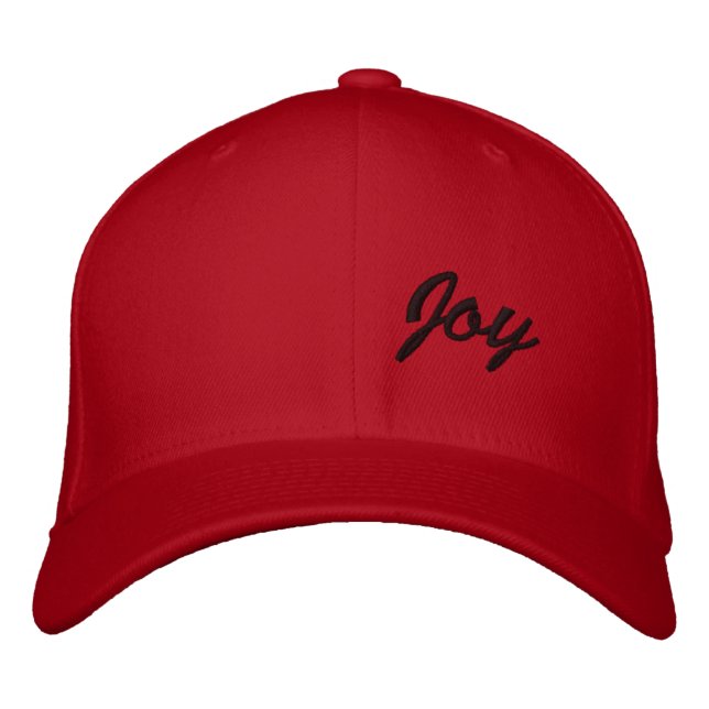 Joy Embroidered Baseball Cap (Front)