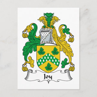 Joy Family Crest Postcard