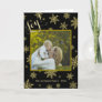 Joy Festive Snowflakes Black and Gold Non-Specific Holiday Card