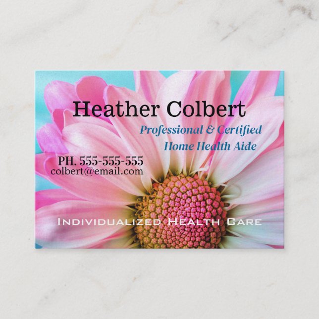 Joy Field Professional Caregiver  Business Card (Front)
