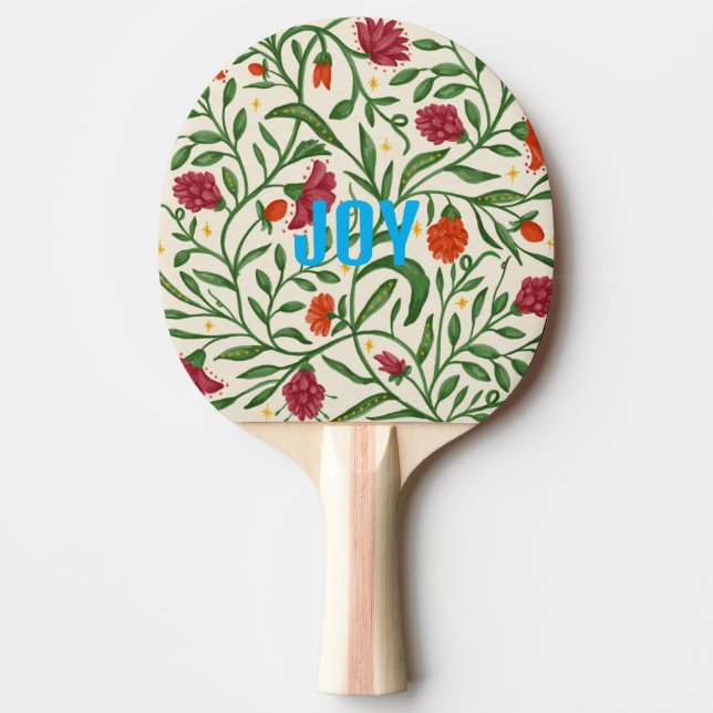 JOY Floral Ping Pong Paddle  (Front)