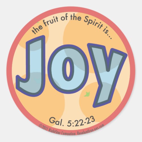 Joy Fruit of the Spirit Spots Sticker