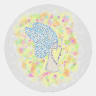 Joy Guardian Angel Art Custom Decal Stickers