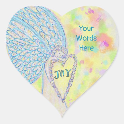 Joy Guardian Angel Art Custom Decal Stickers