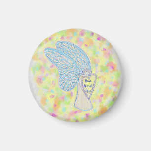 Joy Guardian Angel Art Custom Fridge Magnets