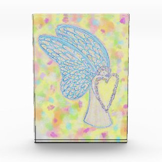 Joy Guardian Angel Art Custom Paperweight Acrylic Award