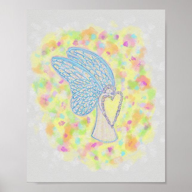 Joy Guardian Angel Art Print Posters (Front)