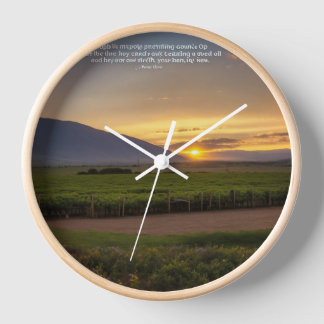 Joy happiness design wall clock