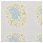Joy Heart Guardian Angel Fabric Art Material