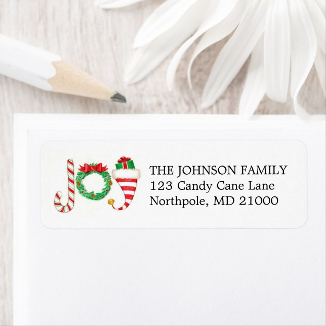 Joy Holiday Address Labels (Insitu)