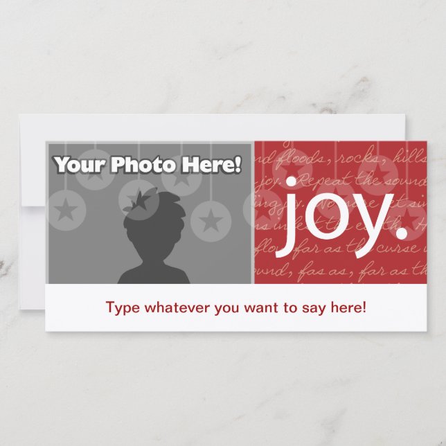 "Joy" Holiday Card (Front)