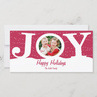 Joy Holiday Photo Card