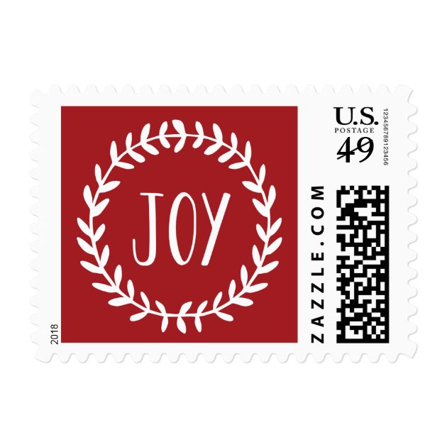 Joy | Holiday Postage Stamp