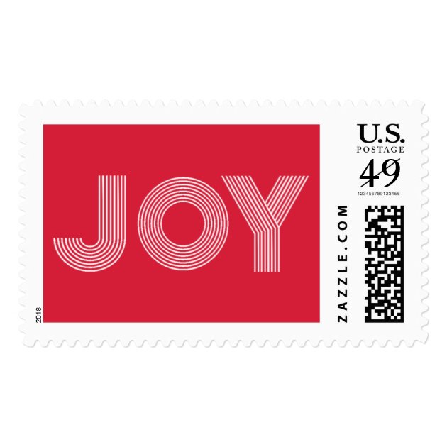 JOY | Holiday Red Postage
