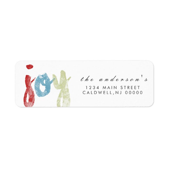 Joy | Holidays Label (Front)