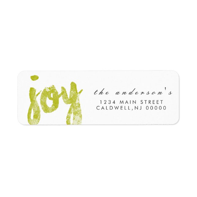Joy | Holidays Label (Front)