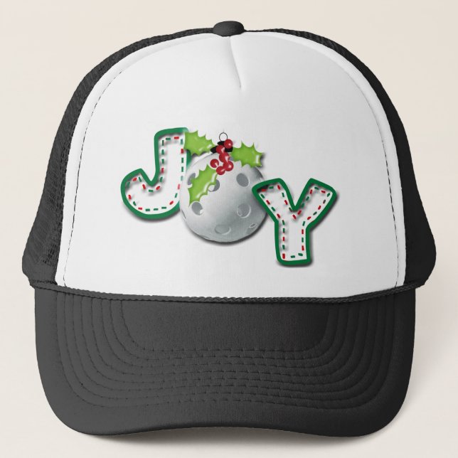 joy holly pickleball_edited-2 trucker hat (Front)