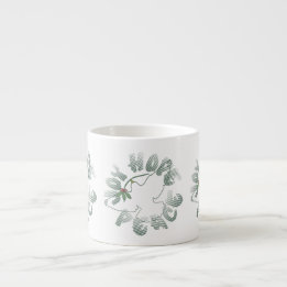 Joy Hope Peace Dove Holiday Espresso Mug