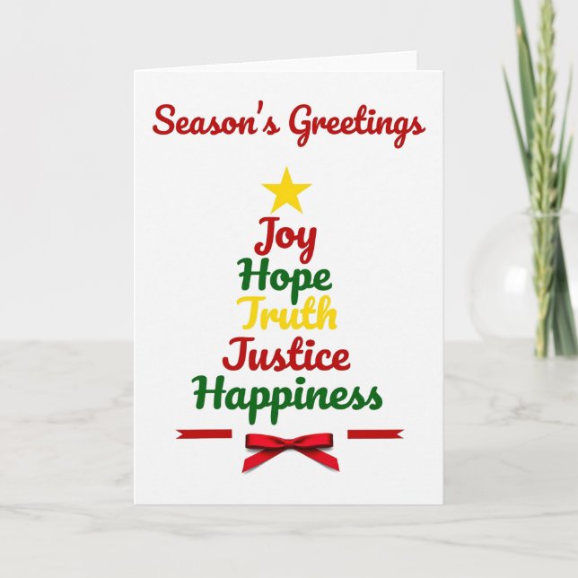 Joy Hope Truth Christmas Card Greeting (Front)