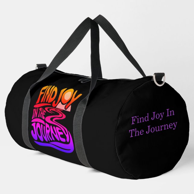 Joy in the Journey Duffle Bag (Left Corner)