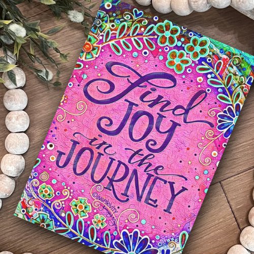 Joy in the Journey Pretty Pink Inspiring Floral Card