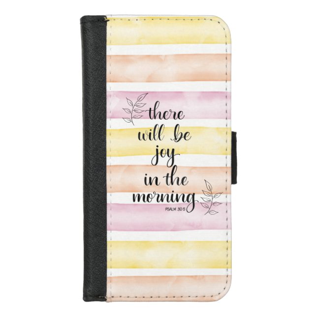 Joy in the morning  iPhone wallet case (Front)