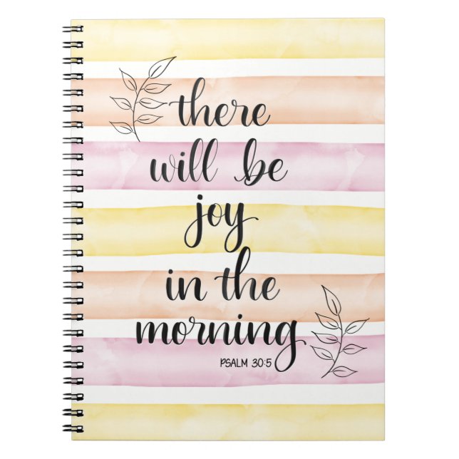 Joy in the morning notebook (Front)