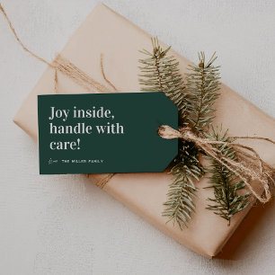 Joy Inside Cute Christmas Gift Tags