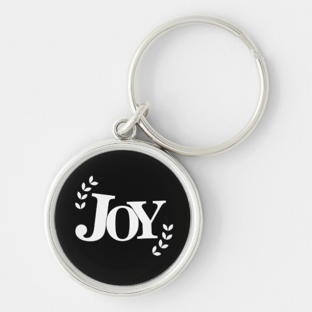 Joy Inspirational Quote  Keychain (Front)