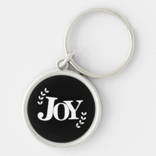 Joy Inspirational Quote Typography      Keychain