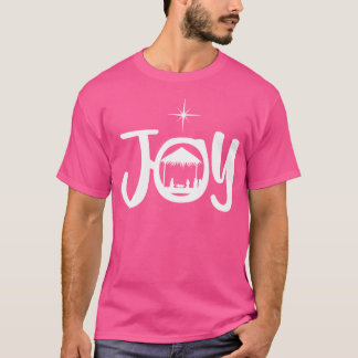 Joy Jesus Nativity Scene Cool Christmas Apparel T-Shirt