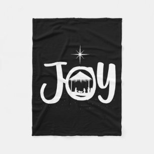 Joy Jesus Nativity Scene Cool Christmas Xmas Chris Fleece Blanket