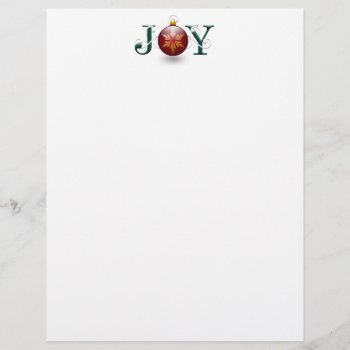 "joy" Letterhead by lamessegee at Zazzle