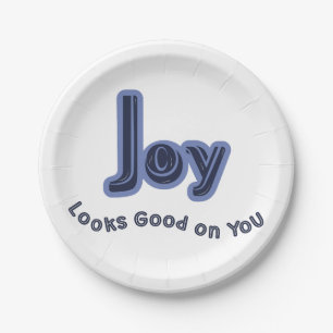 Joy Looks Good on You Paper Plates
