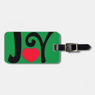 Joy Love Christmas Luggage Tag