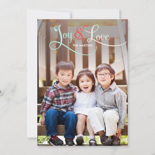 Joy &amp; Love Holiday Photo Cards