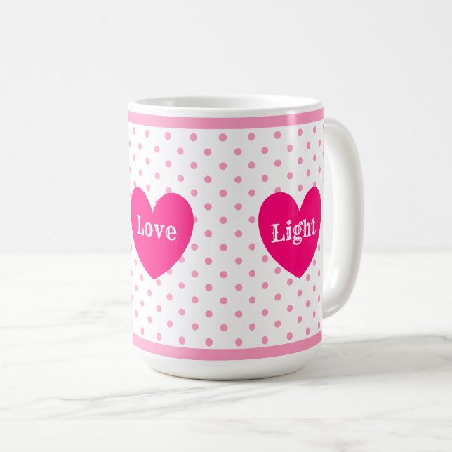 Joy Love Light Heart Coffee Mug (Front Right)