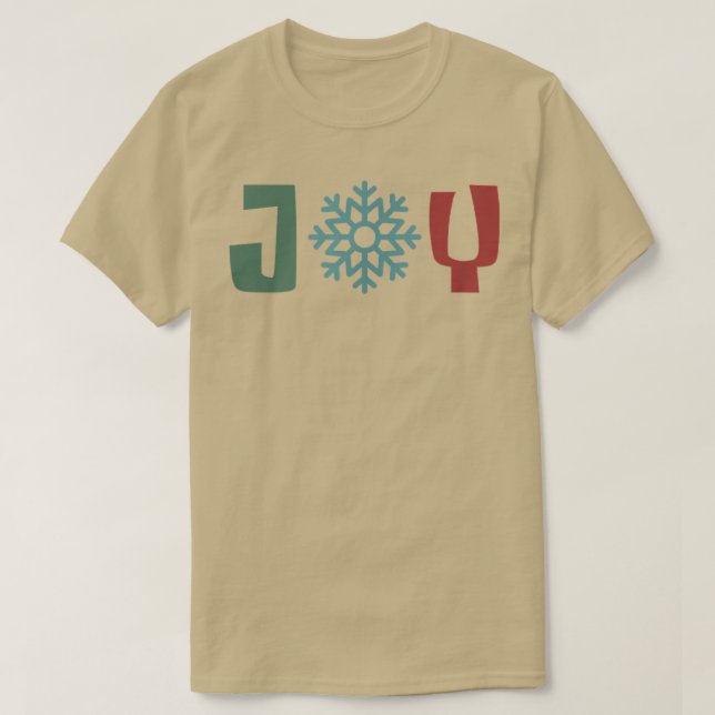 Joy Merry Christmas Yuletide Season Family Matchin T-Shirt (Design Front)
