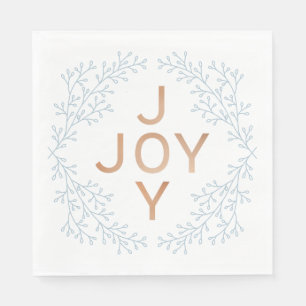 Joy Modern And Elegant Christmas Napkins